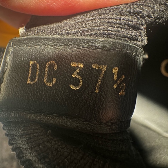 💯Authentic CHRISTIAN DIOR Knit Calfskin Womens Walk'N'Dior High Top Shoes 37.5 - Picture 9 of 9